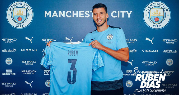 Ruben Dias chính thức gia nhập Manchester City - Báo Bà Rịa Vũng Tàu Online