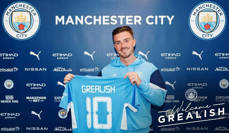 Jack Grealish chính thức gia nhập Man City